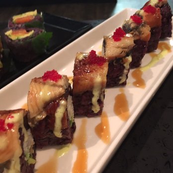 Globefish Kensington - Burning love roll with black rice. Yum! - Sushi Bars Near Me - Calgary, Alberta