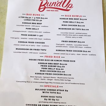 Bun’d Up - Menu - Taiwanese Near Me - Arlington, Virginia Bun’d Up - Menu - Taiwanese Near Me - Arlington, Virginia