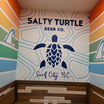 Salty Turtle Beer Company - a mural of a sea turtle - Breweries Near Me - Surf City, North Carolina Salty Turtle Beer Company - a mural of a sea turtle - Breweries Near Me - Surf City, North Carolina
