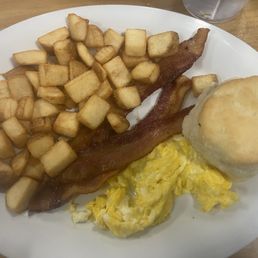 One Egg** combo with Home Fries, Bacon, & Biscuit One Egg** combo with Home Fries, Bacon, & Biscuit