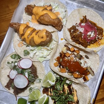 Pilsen Yards - Tacos: barbacoa, fish, shrimp, sweet potato, and cochinita - Tacos Near Me - Chicago, Illinois Pilsen Yards - Tacos: barbacoa, fish, shrimp, sweet potato, and cochinita - Tacos Near Me - Chicago, Illinois