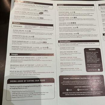 Laughing Planet - Menu - New American Near Me - Clackamas, Oregon