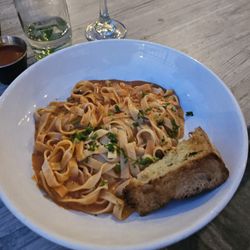 Side of pasta with vodka sauce