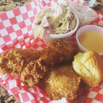 Fran's Chicken Haven - Three-piece dark-meat platter (two thighs, drumstick, coleslaw and red mashed potatoes & gravy) - American Near Me - Boca Raton, Florida Fran's Chicken Haven - Three-piece dark-meat platter (two thighs, drumstick, coleslaw and red mashed potatoes & gravy) - American Near Me - Boca Raton, Florida