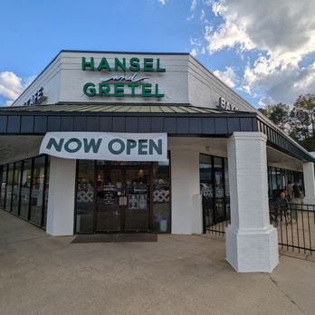 Hansel & Gretel Bakery Cafe - Outside. Storefront and patio. New Hansel and Gretel Bakery Cafe location, Duluth Village. 3585 Peachtree Industrial Blvd, Duluth, GA 30096. - Bakeries Near Me - Duluth, Georgia
