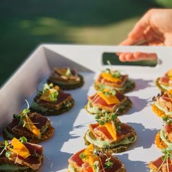 Maui Personal Chef - Seared ahi mango bites