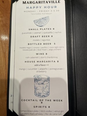 Menu photo 8 Margaritaville Capitola, CA