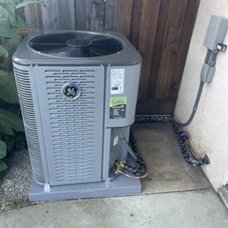 New air conditioner installed today by Cozy Home Services. New air conditioner installed today by Cozy Home Services.