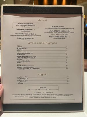 Menu photo 1 Anthony's Prime Steak & Seafood Henderson, NV Menu photo 1 Anthony's Prime Steak & Seafood Henderson, NV