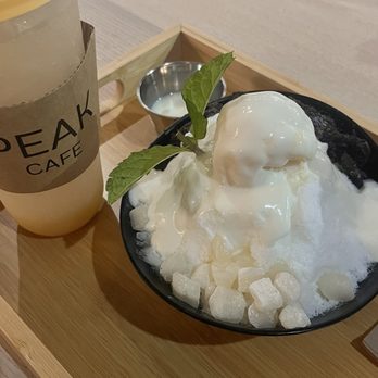 Peak Cafe - Cookies and Cloud bingsoo & Yuja Tonic - Cafes Near Me - Northridge, California