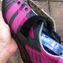 Mister Minit - Brand new shoelace rivets with leather backing for stability, repaired Velcro, & shoelaces