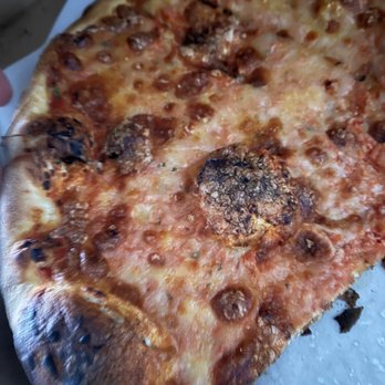 John's Best Pizza - Burnt, hard Cheese Pizza - Italian Near Me - Norwalk, Connecticut