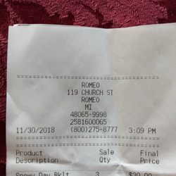 Post Offices - Receipt for Christmas Postage stamps