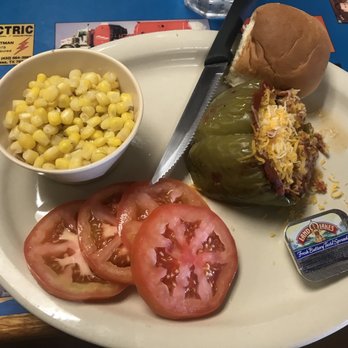 Judy K's Kountry Kitchen - Stuffed bell pepper. This is my all-time favorite special that Judy K's has! - Breakfast & Brunch Near Me - Odessa, Texas Judy K's Kountry Kitchen - Stuffed bell pepper. This is my all-time favorite special that Judy K's has! - Breakfast & Brunch Near Me - Odessa, Texas