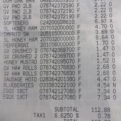 American Blue Berries - Receipt $4.54 refund please