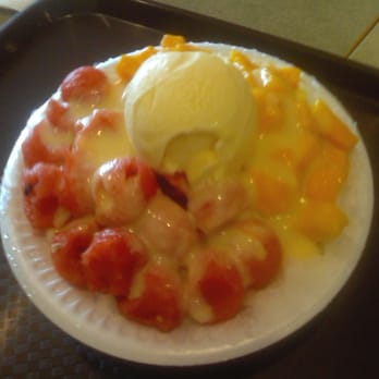Juicy Box - watermelon/mango shaved ice - Taiwanese Near Me - Houston, Texas