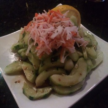Sushi 101 - Cucumber salad, equal parts crab and cucumber. Delicious. - Sushi Bars Near Me - Charlotte, North Carolina Sushi 101 - Cucumber salad, equal parts crab and cucumber. Delicious. - Sushi Bars Near Me - Charlotte, North Carolina