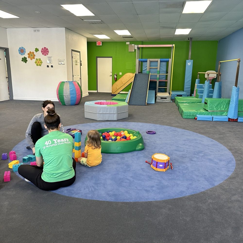View of gym equipment during quiet play