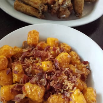 Croxley's Franklin Square - Loaded tatter tots with cheese and bacon - Sports Bars Near Me - Franklin Square, New York Croxley's Franklin Square - Loaded tatter tots with cheese and bacon - Sports Bars Near Me - Franklin Square, New York