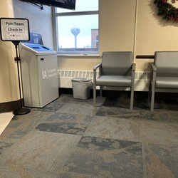 Saginaw VA Medical Center - Water tower in waiting room