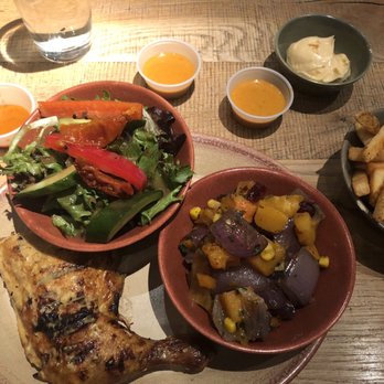 Nando's Peri-Peri - 1/4 dark meat chicken with side salad and roasted butternut. - Chicken Shop Near Me - Chicago, Illinois Nando's Peri-Peri - 1/4 dark meat chicken with side salad and roasted butternut. - Chicken Shop Near Me - Chicago, Illinois