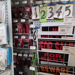 Adler's Design Center & Hardware - House numbers (two styles) and signs