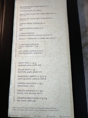 Menu photo 2 1888 CHOP HOUSE Banff, AB