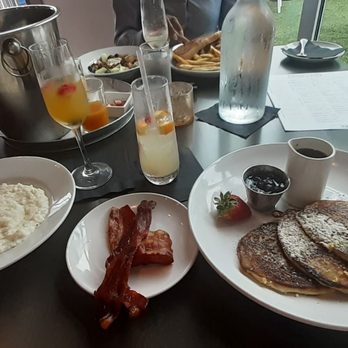 Rome + Fig - Bacon, cheese grits, lemon ricotta pancakes - Seafood Near Me - Tampa, Florida Rome + Fig - Bacon, cheese grits, lemon ricotta pancakes - Seafood Near Me - Tampa, Florida