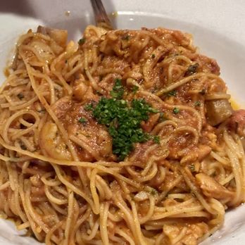 Frankie Bones Hilton Head - Seafood Spaghettini - Italian Near Me - Hilton Head Island, South Carolina Frankie Bones Hilton Head - Seafood Spaghettini - Italian Near Me - Hilton Head Island, South Carolina