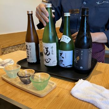 Tensho - Sake flight - excellent! - Japanese Near Me - Los Angeles, California Tensho - Sake flight - excellent! - Japanese Near Me - Los Angeles, California