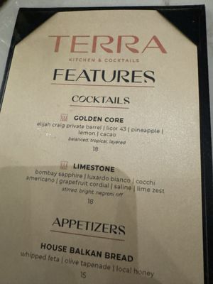 Menu photo 4 Terra Kitchen & Cocktails Birmingham, MI Menu photo 4 Terra Kitchen & Cocktails Birmingham, MI