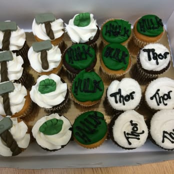 Pat's Iga - The wonderful Thor and Hulk cupcakes for my grandson, Patrick, delivered to his school as a wonderful surprise. - Grocery Near Me - Wolcott, Connecticut