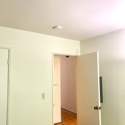 Walls and door painted. Walls and door painted.