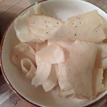 Lechon - Yuka golden chips for ceviche - Tapas Bars Near Me - Portland, Oregon Lechon - Yuka golden chips for ceviche - Tapas Bars Near Me - Portland, Oregon