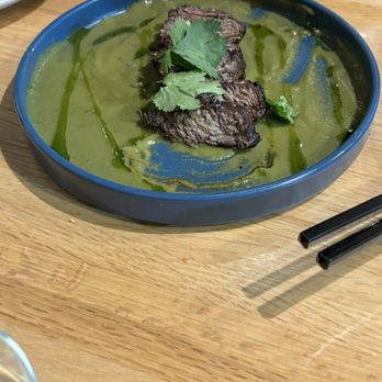 The Blind Goat - Grilled Steak with Green Curry Sauce* (GF) - Vietnamese Near Me - Houston, Texas