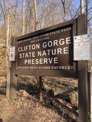 Clifton Gorge State Nature Preserve by null
