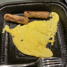 Saddest looking scrambled eggs I've ever had! Saddest looking scrambled eggs I've ever had!