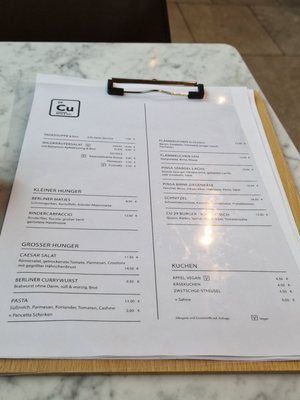 Menu photo 1 Cu29 Berlin, BE