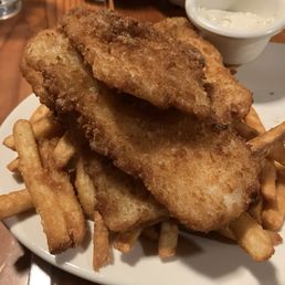 Fish & chips. Delish. Fish & chips. Delish.