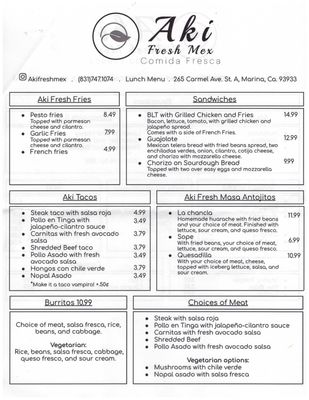 Menu photo 7 Aki Fresh Mex Marina, CA Menu photo 7 Aki Fresh Mex Marina, CA