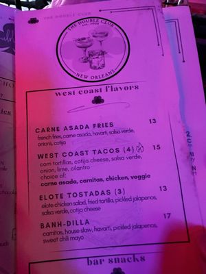 Menu photo 5 The Double Club New Orleans, LA Menu photo 5 The Double Club New Orleans, LA