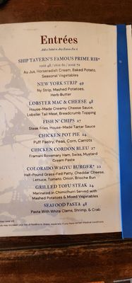 Menu photo 3 Ship Tavern Denver, CO