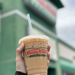 Krispy Kreme - Medium Iced Caramel Latte IG: @ammysalamii