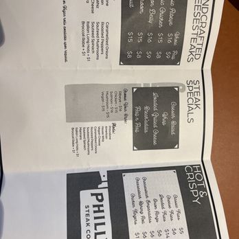 Philly Steak - Menu 2 - Burgers Near Me - Philadelphia, Pennsylvania