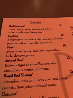 Menu photo 4 PURO ceviche bar Boston, MA