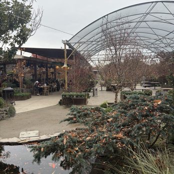 High Hand Cafe - View above koi pond - New American Near Me - Loomis, California