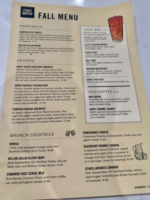 Menu photo 1 First Watch Beaufort, SC Menu photo 1 First Watch Beaufort, SC