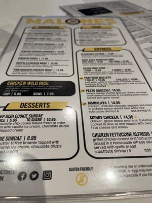 Menu photo 3 Malone's Bar & Grill Maple Grove, MN