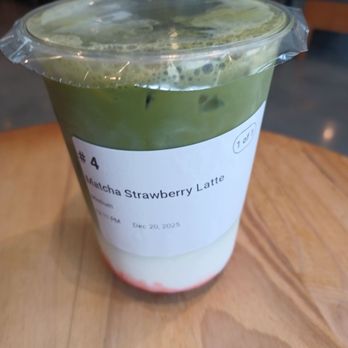 TEAA byme - Matcha strawberry latte, $5.45. - Bubble Tea Near Me - Missouri City, Texas TEAA byme - Matcha strawberry latte, $5.45. - Bubble Tea Near Me - Missouri City, Texas