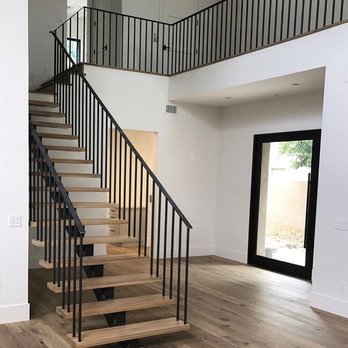Orange Door Custom Coatings - Custom staircase and railing painted by us! - Painters Near Me - Phoenix, Arizona Orange Door Custom Coatings - Custom staircase and railing painted by us! - Painters Near Me - Phoenix, Arizona